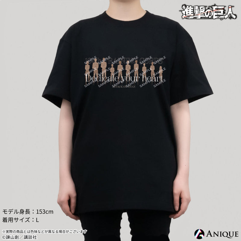 『進撃の巨人』訓練兵団 AR Tシャツ（アニメーション付き）