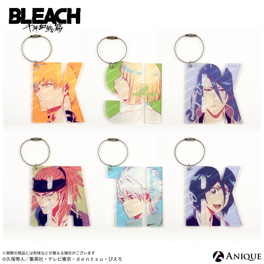 TV anime "BLEACH: Thousand-Year Blood War" trading initial acrylic key chains (6 types) by Anique