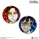 『進撃の巨人』巨人大戦 エレン&ミカサ ホログラム缶バッジ 2個セット