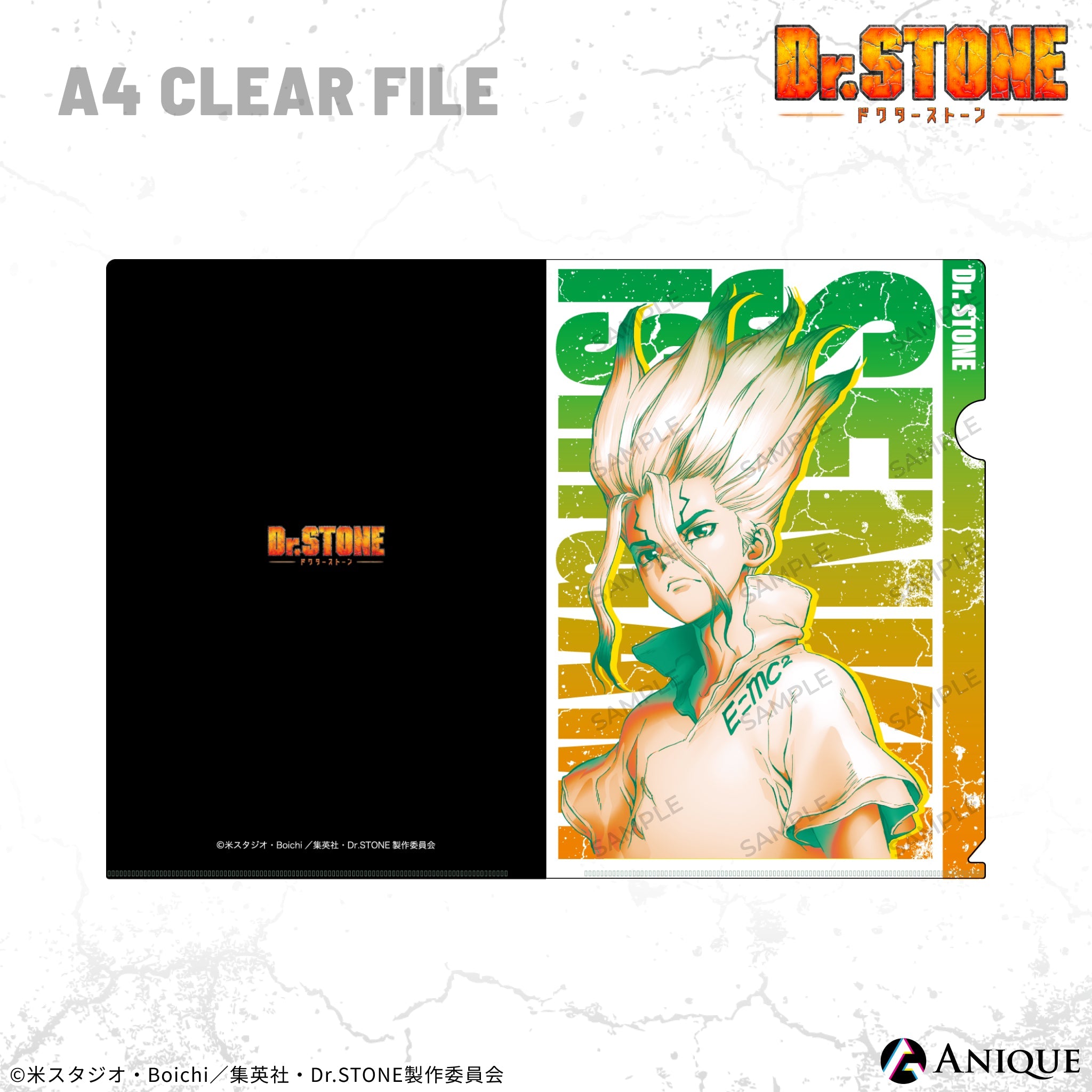 日本限定モデル】 Dr.STONE 石神千空 ゲン クロム COMP クリアファイル