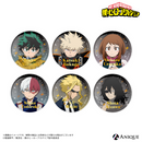 『僕のヒーローアカデミア』描き下ろしビジュアル【ヒーローたちの足跡】トレーディング箔押し缶バッジ（全6種）