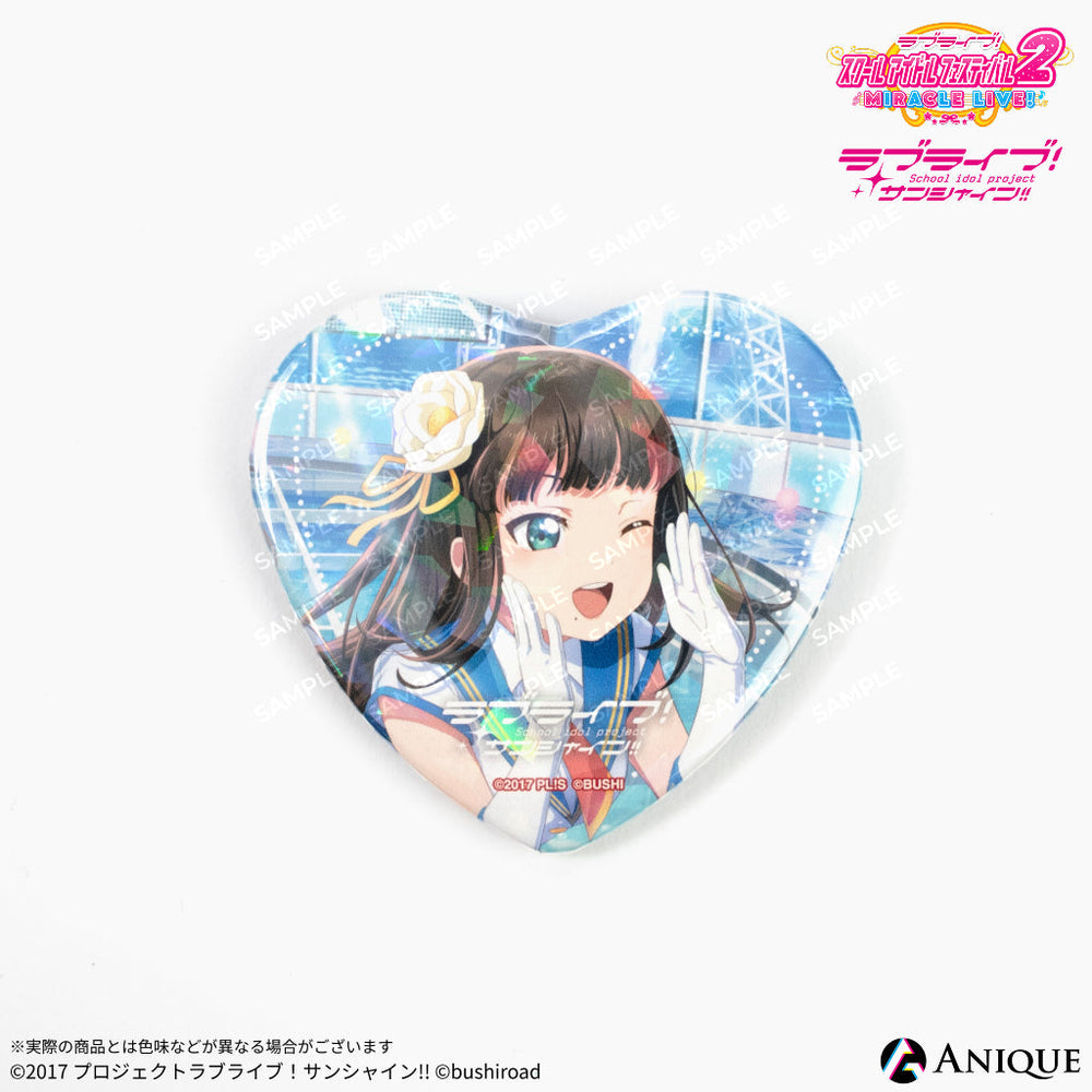 ラブライブ！　μ’ｓ　ホログラムハート缶バッジ　矢澤にこ　セット ラブライブ！ μ's ホログラムハート缶バッジ 矢澤にこ セット