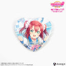 『ラブライブ！スクールアイドルフェスティバル2』トレーディングハート型ホログラム缶バッジ Aqours ver.（全9種）