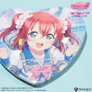 『ラブライブ！スクールアイドルフェスティバル2』トレーディングハート型ホログラム缶バッジ Aqours ver.（全9種）