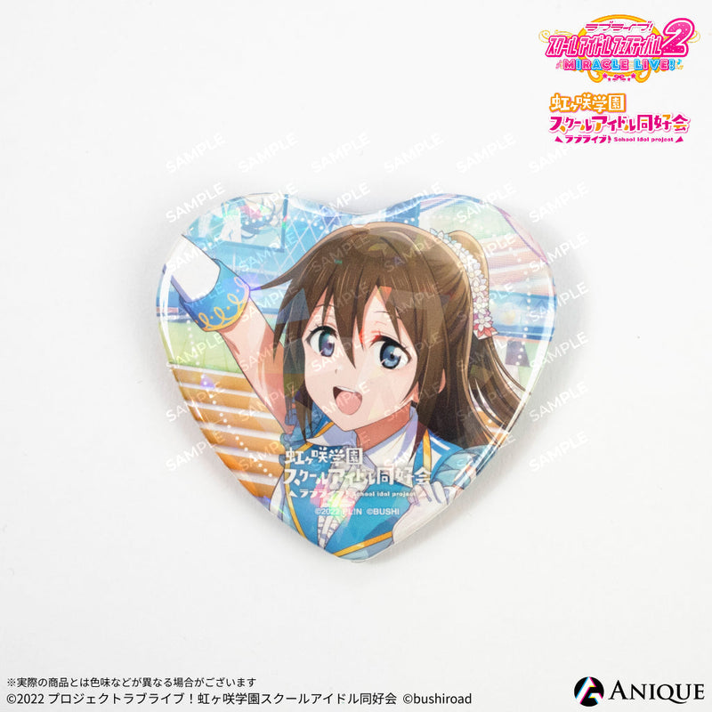 ラブライブ 虹ヶ咲 優木せつ菜 缶バッジ - メルカリ