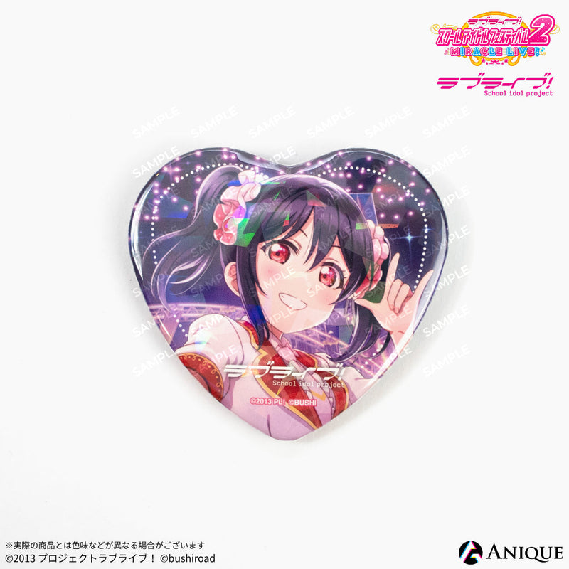 『ラブライブ！スクールアイドルフェスティバル2』トレーディングハート型ホログラム缶バッジ μ's ver.（全9種）