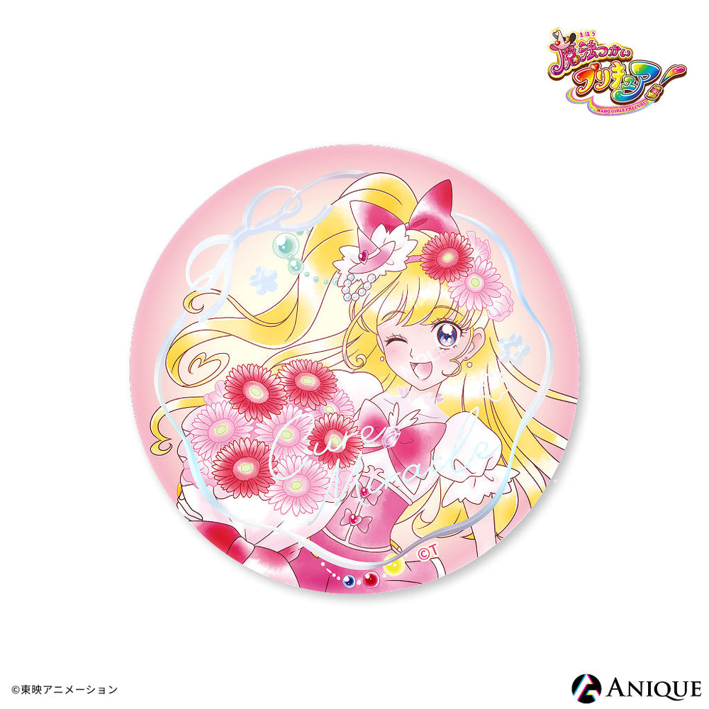 魔法つかいプリキュア！ハートフルリボンカフェ缶バッジ キュアミラクル 魔法つかいプリキュア！』フラワーカフェ トレーディングジュエル缶