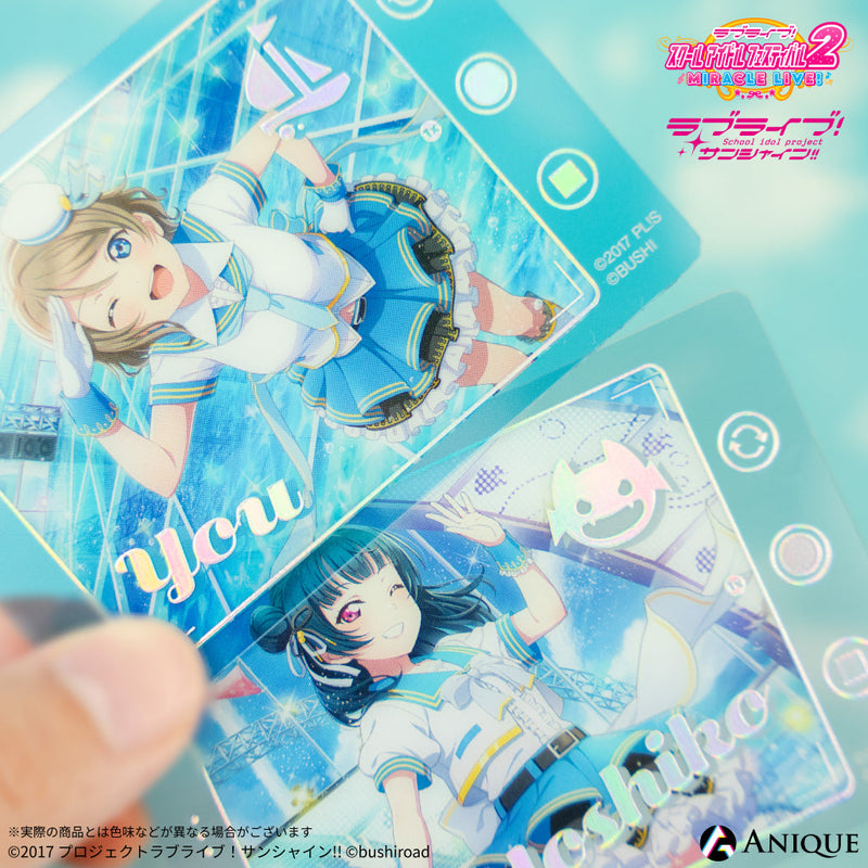 『ラブライブ！スクールアイドルフェスティバル2』トレーディングスマートフォン風ジュエルクリアカード Aqours ver.（全9種）