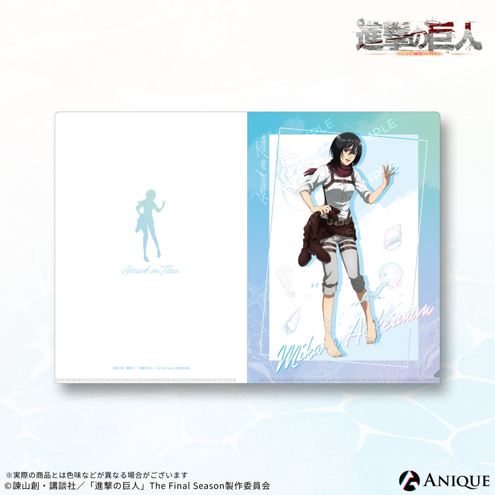 【希少】進撃の巨人 エレン ミカサ アニスタ クリアファイル A4 2枚セット 希少】進撃の巨人 エレン ミカサ アニスタ クリアファイル A4 2枚