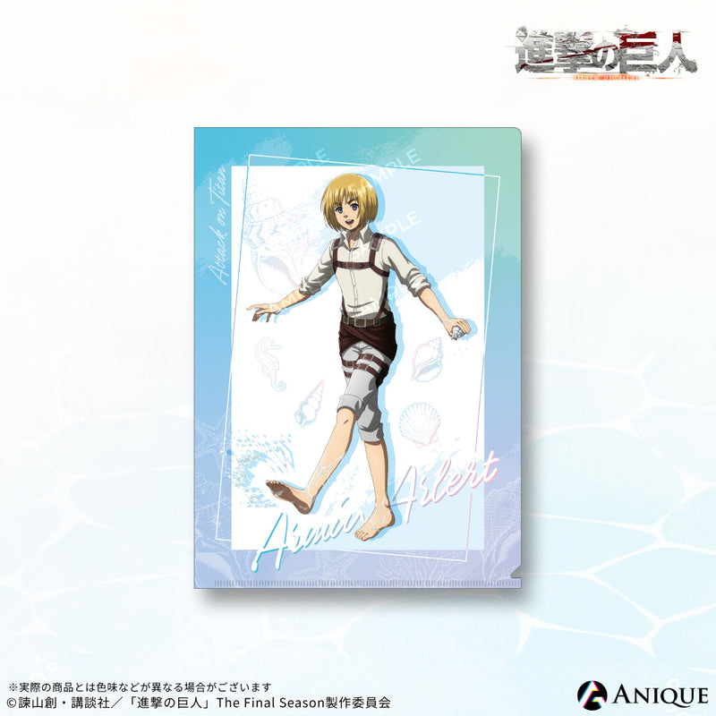 進撃の巨人 諫山創 クリアファイル エレン・イェーガー アルミン ミカサ 海 Anique Shop JAPAN