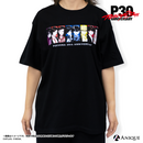 P30th 描き下ろしイラスト【ルーフトップ】Tシャツ ブラック