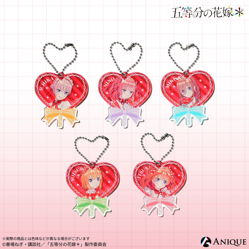 PIN FOR LOVE キャラクターイラスト入り 五等分の花嫁＊』新規描き下ろしイラスト【告白！ガーリーバレンタイン