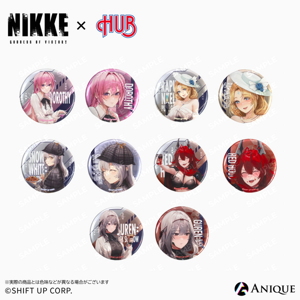 NIKKE』【HUBコラボ】トレーディングメタリック缶バッジ(全10種 NIKKE』【HUBコラボ】トレーディングメタリック缶バッジ(全10種