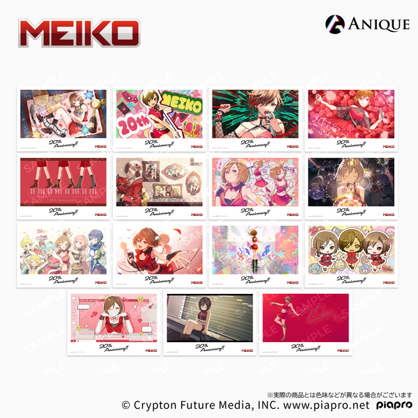 MEIKO』20th Anniversary トレーディングブロマイド（全15種