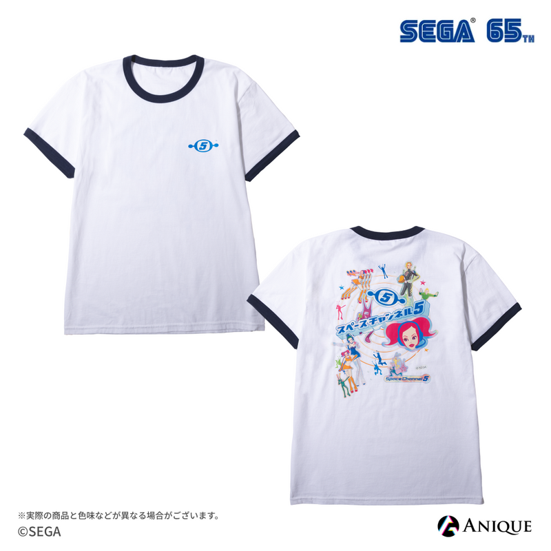 セガ65周年】『スペースチャンネル5』00s風リンガーTシャツ|セガ 65 セガ65周年】『スペースチャンネル5』00s風リンガーTシャツ|セガ 65