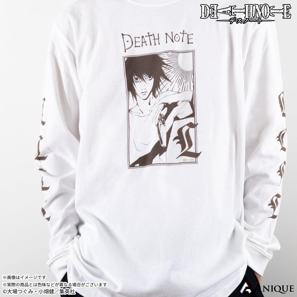 DEATH NOTE』ロングTシャツ（フリーサイズ／White）｜『DEATH NOTE