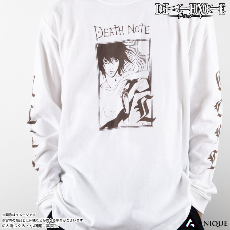 DEATH NOTE』ロングTシャツ（フリーサイズ／White）｜『DEATH NOTE