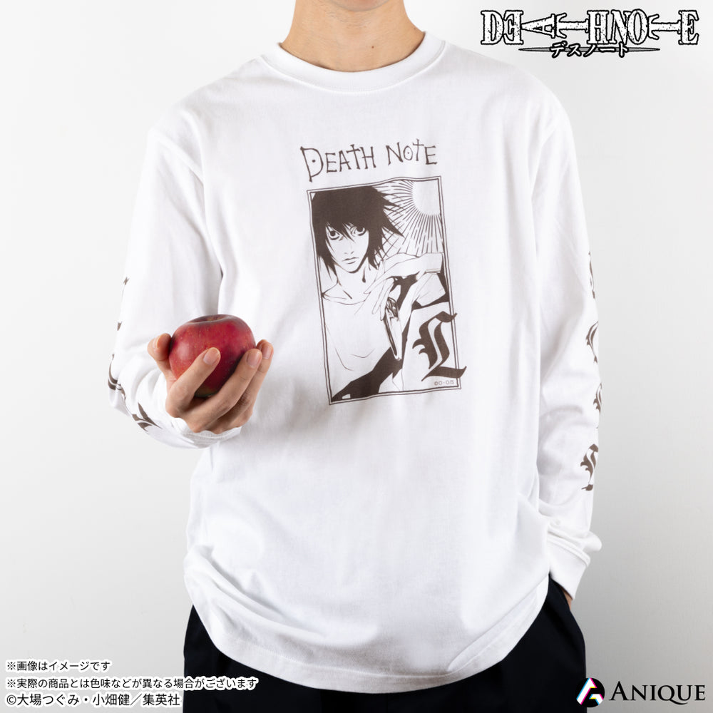 DEATH NOTE』ロングTシャツ（フリーサイズ／White）｜『DEATH NOTE
