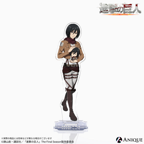 進撃の巨人 ミカサ エレン くじメイト アクスタ アクリルスタンド