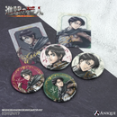 『進撃の巨人』描き下ろしイラスト【騎馬】トレーディング箔押し缶バッジ（全8種）