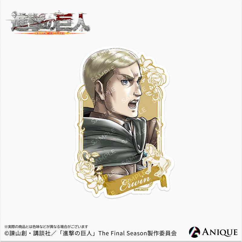 『進撃の巨人』描き下ろしイラスト【騎馬】ダイカットステッカー