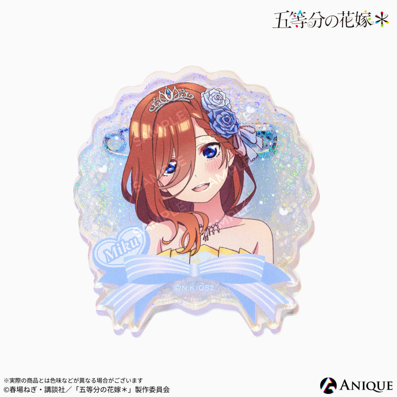 『五等分の花嫁＊』描き下ろしイラスト【クインテット】ホログラムアクリルバッジ