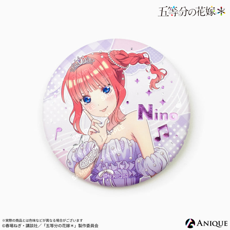 『五等分の花嫁＊』描き下ろしイラスト【クインテット】トレーディングジュエル缶バッジ（全5種）