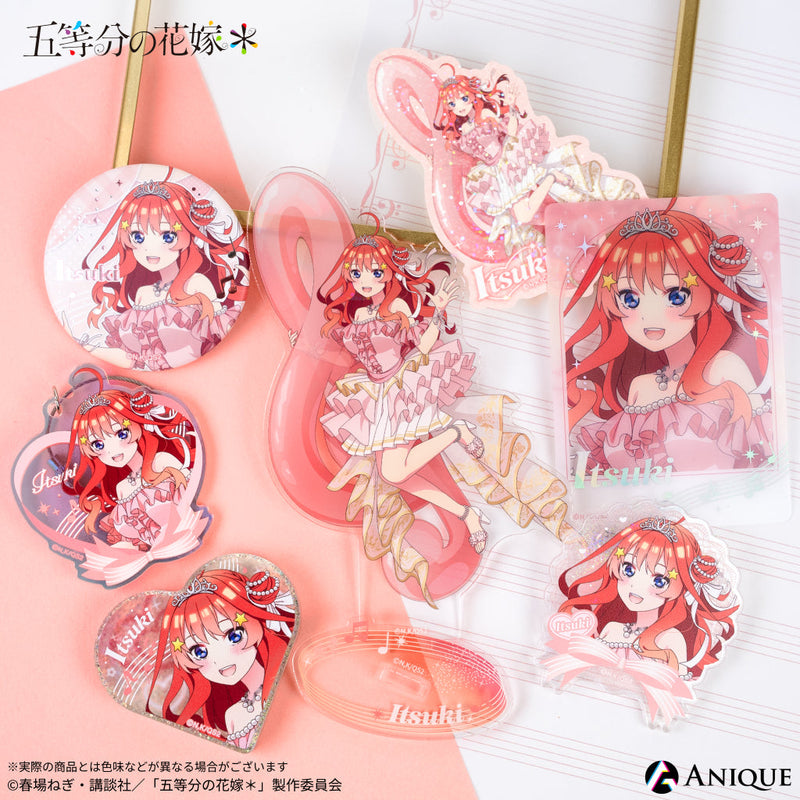 『五等分の花嫁＊』描き下ろしイラスト【クインテット】トレーディングハート型グリッターミニアクリルブロック（全5種）