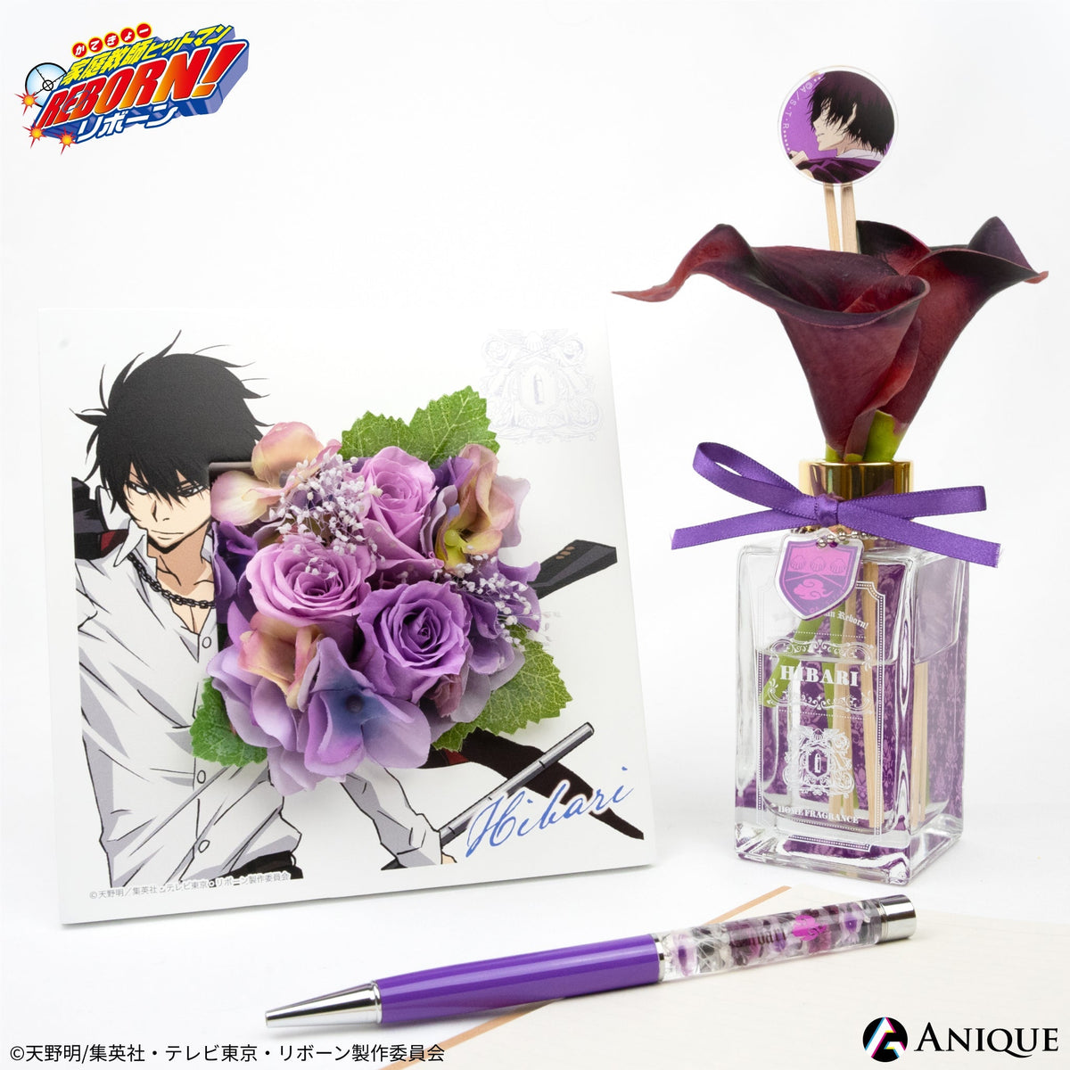 王冠黄熊ちゃんとゴールドリボンの手染めハートのボールペン❤