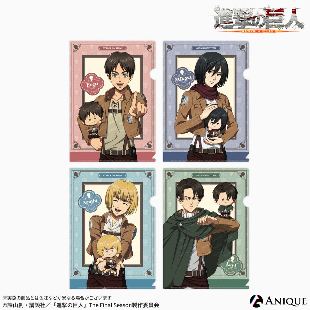 進撃の巨人　anique kinokos キノコスミニ　ハンジ　リヴァイ　エレン TVアニメ『進撃の巨人』より【KINOKOSといっしょ】をテーマに