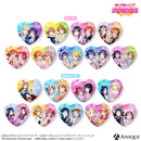 『ラブライブ！スクールアイドルフェスティバル』トレーディングハート型グリッター缶バッジ（全9種）μ's ver.