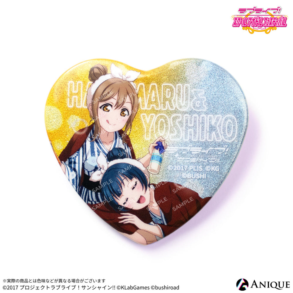 ラブライブ サンシャイン Aqours 高海千歌 1st ハート缶バッジ3