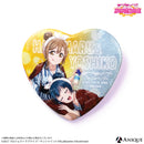 『ラブライブ！スクールアイドルフェスティバル』トレーディングハート型グリッター缶バッジ（全9種）Aqours ver.