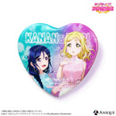 『ラブライブ！スクールアイドルフェスティバル』トレーディングハート型グリッター缶バッジ（全9種）Aqours ver.