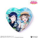 『ラブライブ！スクールアイドルフェスティバル』トレーディングハート型グリッター缶バッジ（全9種）Aqours ver.