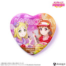 『ラブライブ！スクールアイドルフェスティバル』トレーディングハート型グリッター缶バッジ（全9種）Aqours ver.