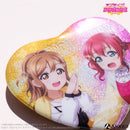 『ラブライブ！スクールアイドルフェスティバル』トレーディングハート型グリッター缶バッジ（全9種）Aqours ver.