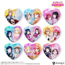 『ラブライブ！スクールアイドルフェスティバル』トレーディングハート型グリッター缶バッジ（全9種）Aqours ver.