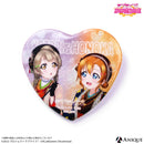 『ラブライブ！スクールアイドルフェスティバル』トレーディングハート型グリッター缶バッジ（全9種）μ's ver.