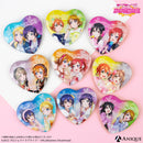 『ラブライブ！スクールアイドルフェスティバル』トレーディングハート型グリッター缶バッジ（全9種）μ's ver.