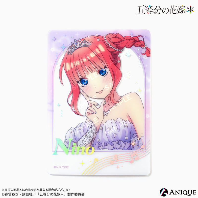 『五等分の花嫁＊』描き下ろしイラスト【クインテット】箔押しクリアフォトカード