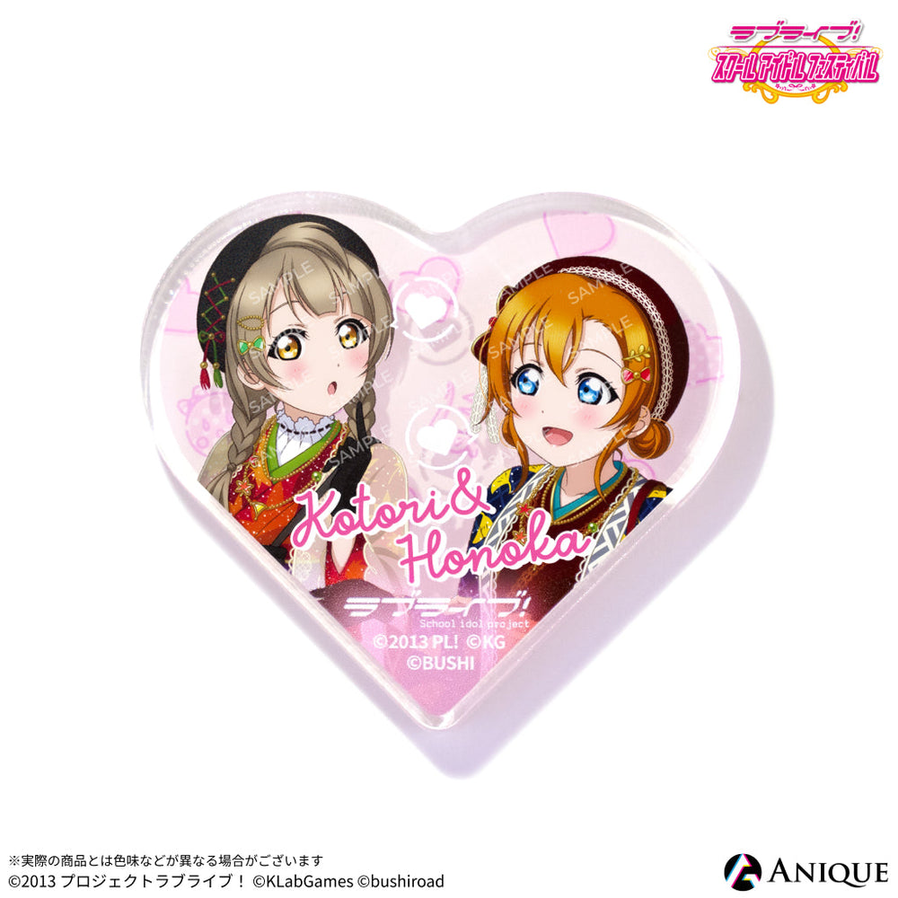 μ's ハート型ピンバッジ 12個セット Anique Shop JAPAN