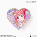 『五等分の花嫁＊』描き下ろしイラスト【クインテット】トレーディングハート型グリッターミニアクリルブロック（全5種）