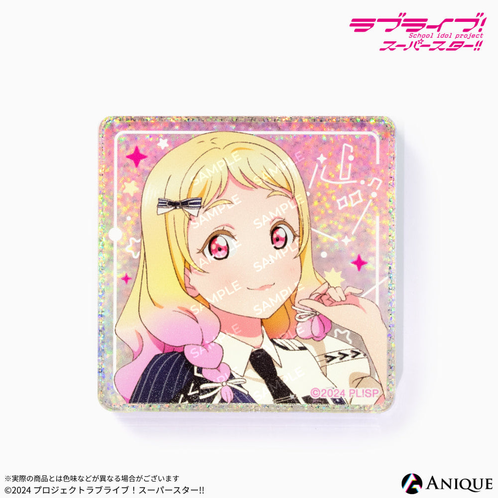 ELLY グリッターキーホルダー　白LOVE Anique Shop JAPAN