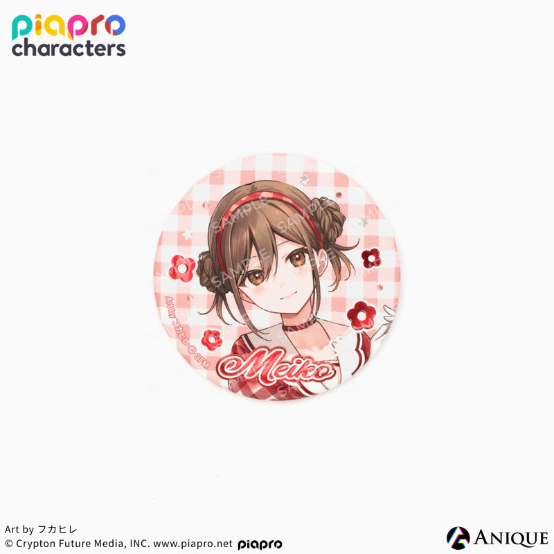『ピアプロキャラクターズ』描き下ろしイラスト【フラワー*レトロルック ／ Art by フカヒレ】トレーディングジュエル缶バッジ（全6種）