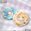 『ピアプロキャラクターズ』描き下ろしイラスト【フラワー*レトロルック ／ Art by フカヒレ】トレーディングジュエル缶バッジ（全6種）