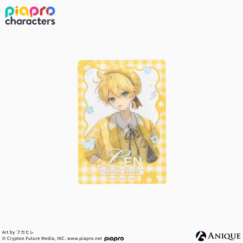 『ピアプロキャラクターズ』描き下ろしイラスト【フラワー*レトロルック ／ Art by フカヒレ】トレーディングジュエルクリアフォトカード（全6種）