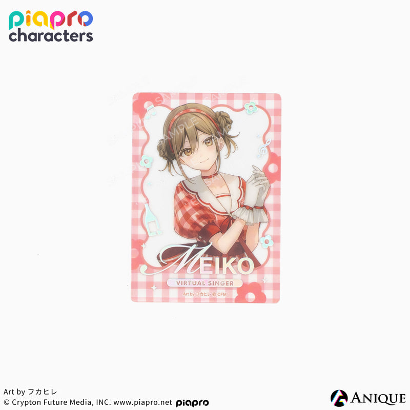 『ピアプロキャラクターズ』描き下ろしイラスト【フラワー*レトロルック ／ Art by フカヒレ】トレーディングジュエルクリアフォトカード（全6種）