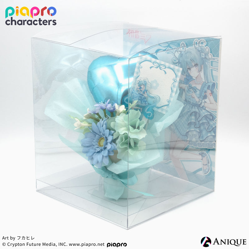 『ピアプロキャラクターズ』描き下ろしイラスト【フラワー*レトロルック ／ Art by フカヒレ】ミニフラワースタンド（AR機能付き）