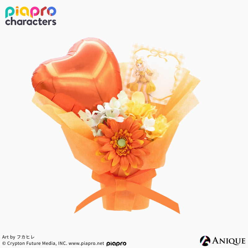 『ピアプロキャラクターズ』描き下ろしイラスト【フラワー*レトロルック ／ Art by フカヒレ】ミニフラワースタンド（AR機能付き）